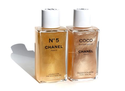 chanel glitter body oil